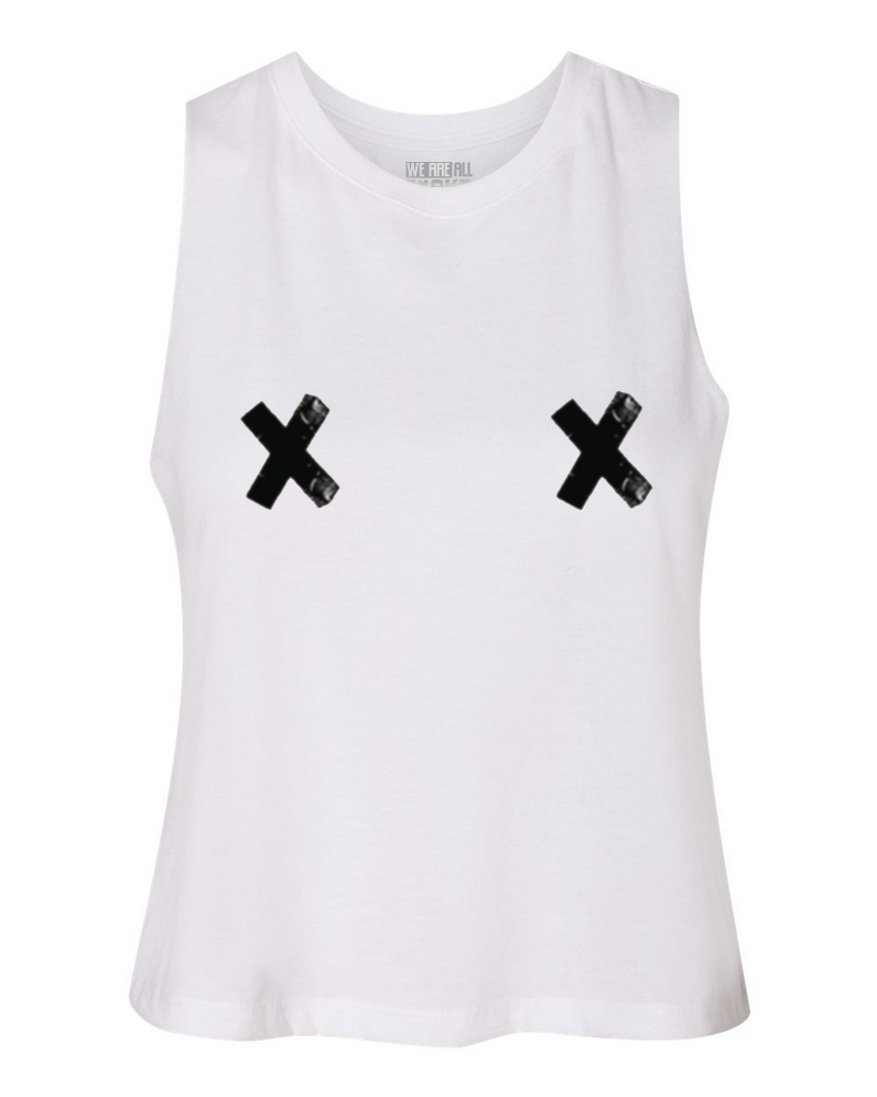 Double X Cropped Tank (Womens)