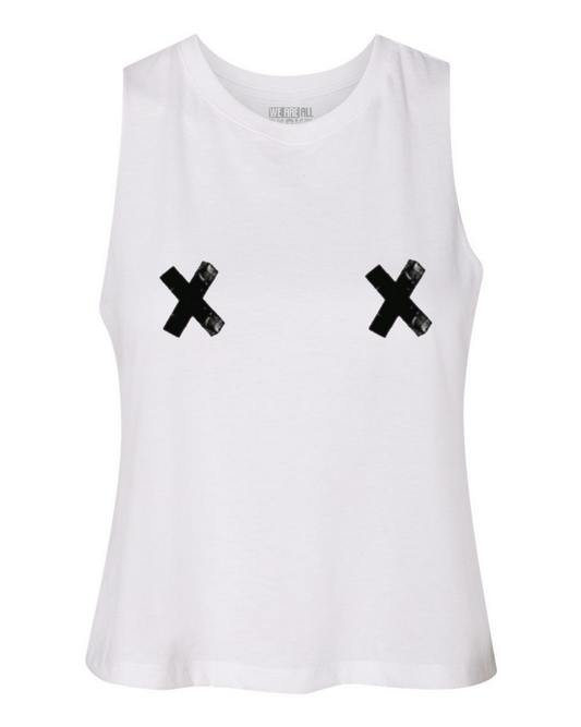 Double X Cropped Tank (Womens)